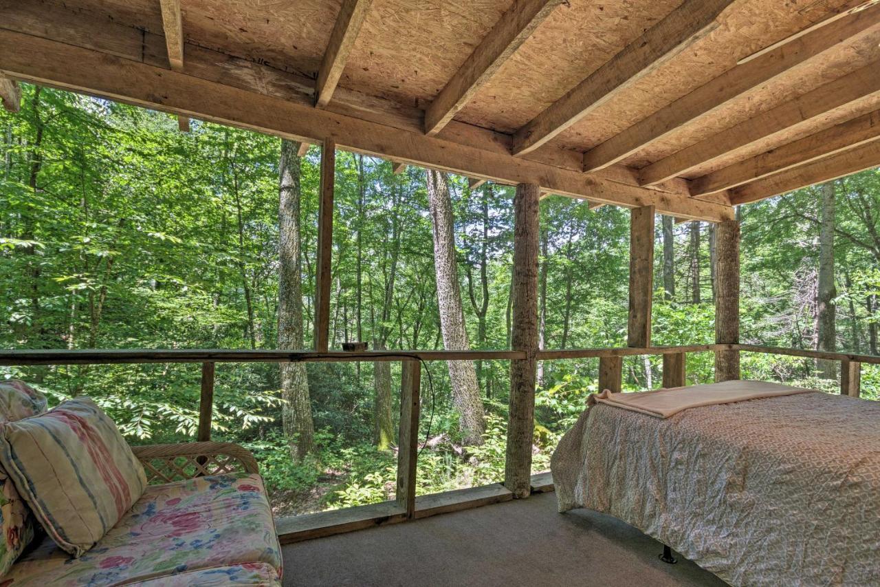 Creekside Cabin With Deck In Pisgah Forest! Barnardsville 外观 照片