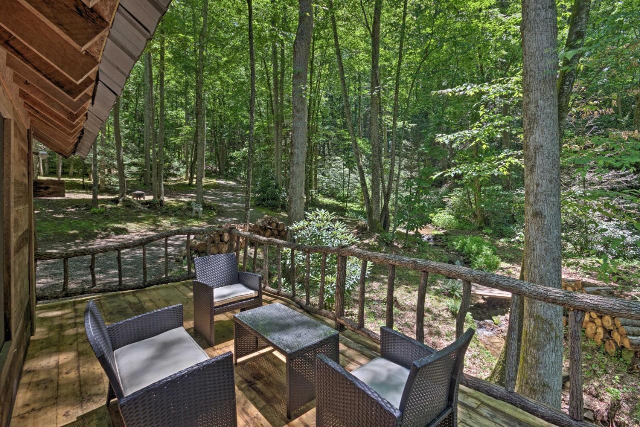 Creekside Cabin With Deck In Pisgah Forest! Barnardsville 外观 照片